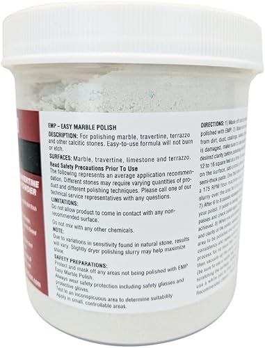 Miniatura 2 de Stone Pro Easy Marble Polish (EMP) - Polvo de pulido de mármol y terrazo - 1 libra