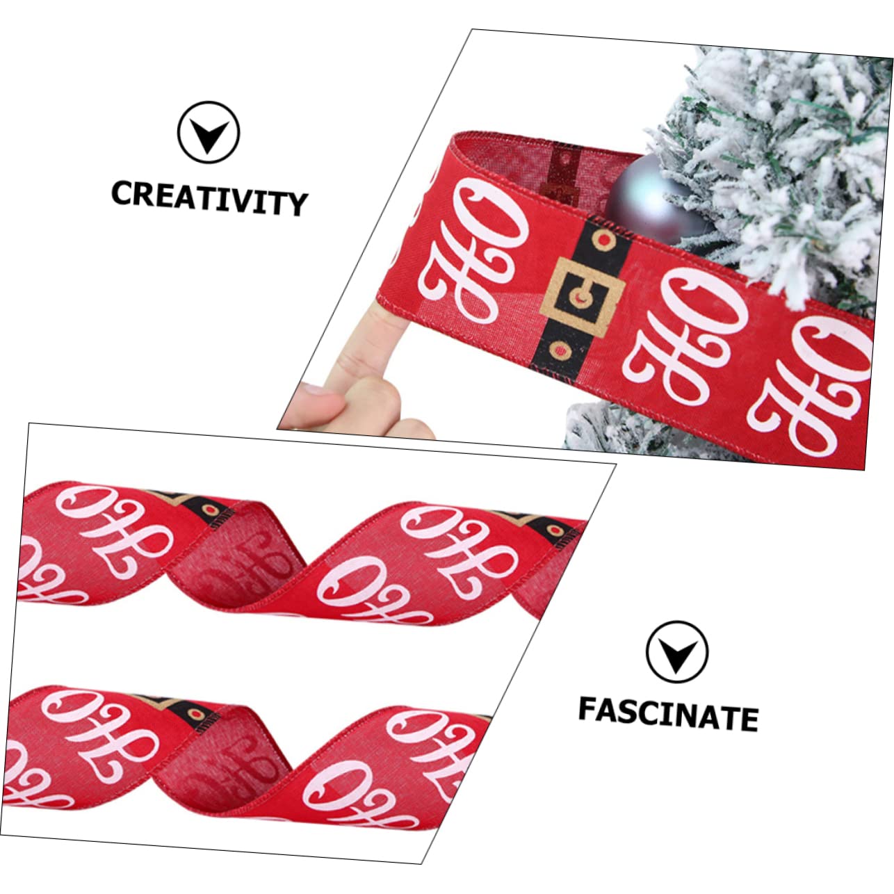 Tofficu 5stücke Weihnachtsband Diy Schleifenband Für Festliche Dekoration Für Weihnachtsbaum Kränze Bastelprojekte Und Mehr Hochwertiges Langlebiges Material Für Kreative Ideen