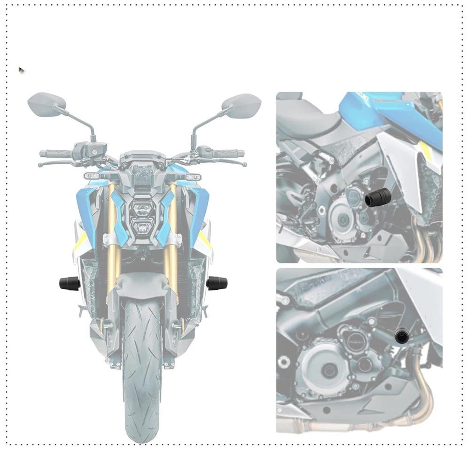 Defensa Protector De Motor para G310R para G310GS para G310RR para S1000R Marco Protección contra Caídas Protector Deslizante Protector Almohadilla contra Choques Topes Anticaida Moto