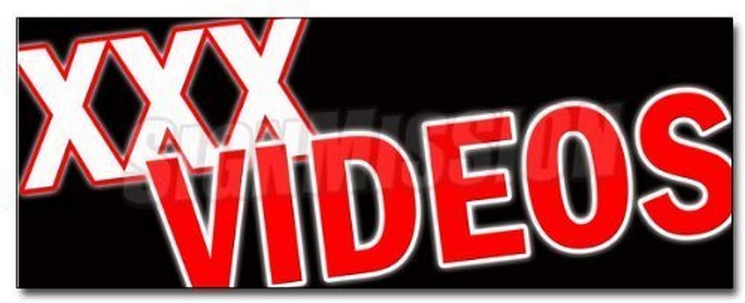 36" Vinyl Decal Sticker XXX Videos Decal Sticker DVD Adult Films Movies x Rated Rental x-Rated