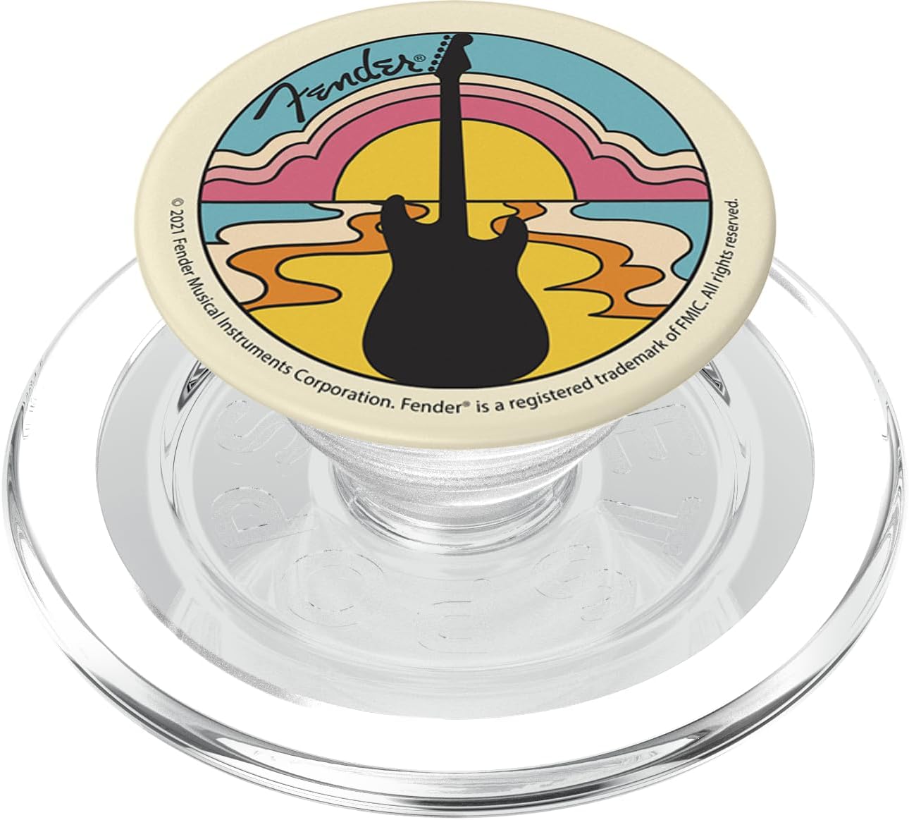Fender Groovy Sunset Logo PopSockets MagSafe PopGrip for iPhone
