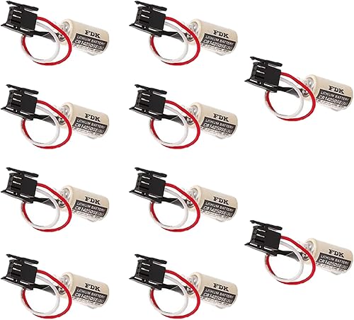 Paquete de 10: batería CR14250SE 1/2AA 3V 1000mAh PLC Batería de litio para FDK 1747-BA PLC fuente de alimentación de respaldo de batería