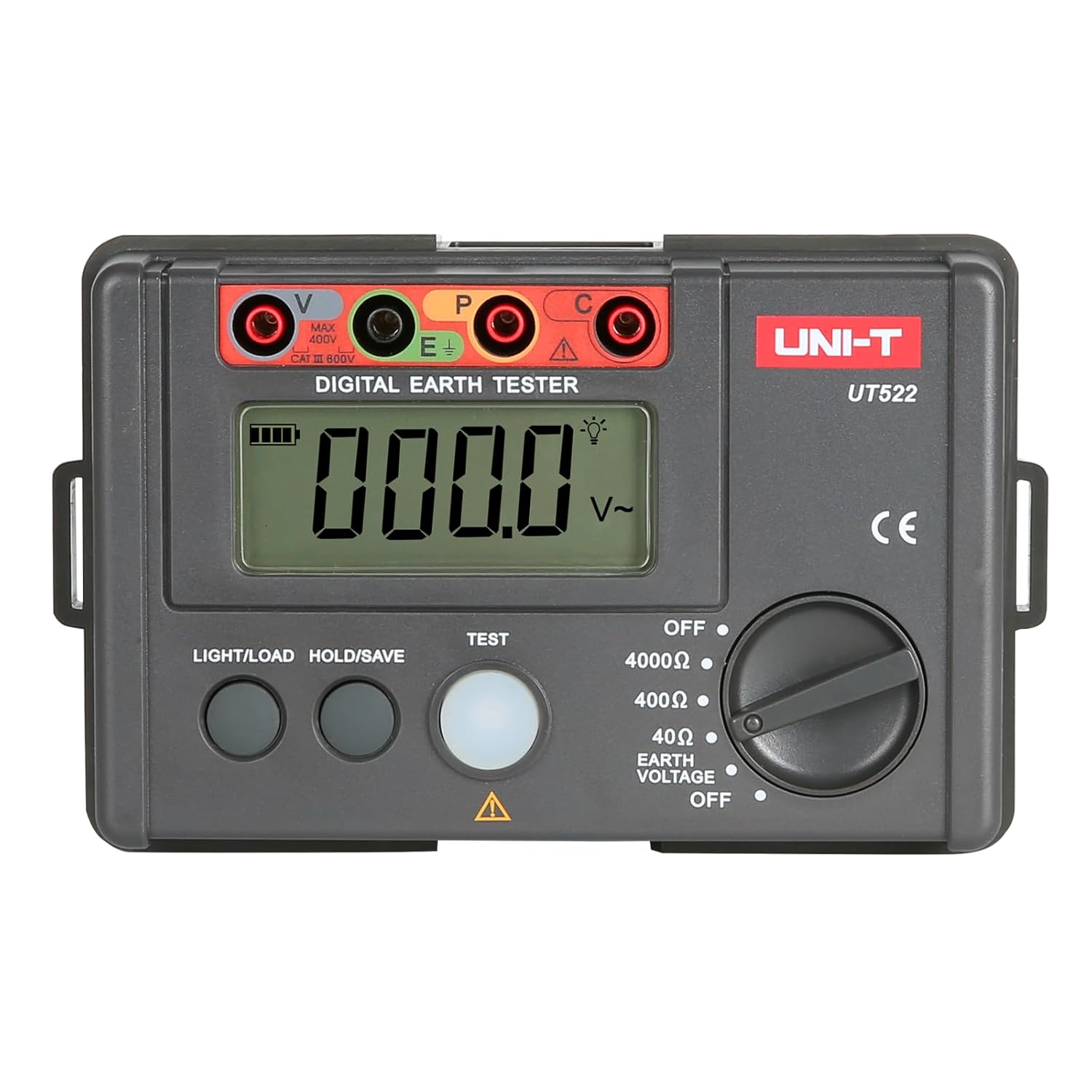 UNI-T UT522 UT520 Series Digital Earth Tester, 0O-4000O Earth Resistance Tester