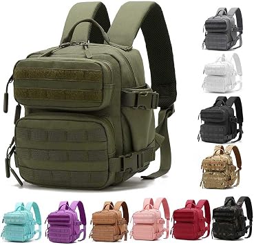 9L Mini Backpack for Women, 9L Small Hiking Backpack of Gym, Travel, Camping Green