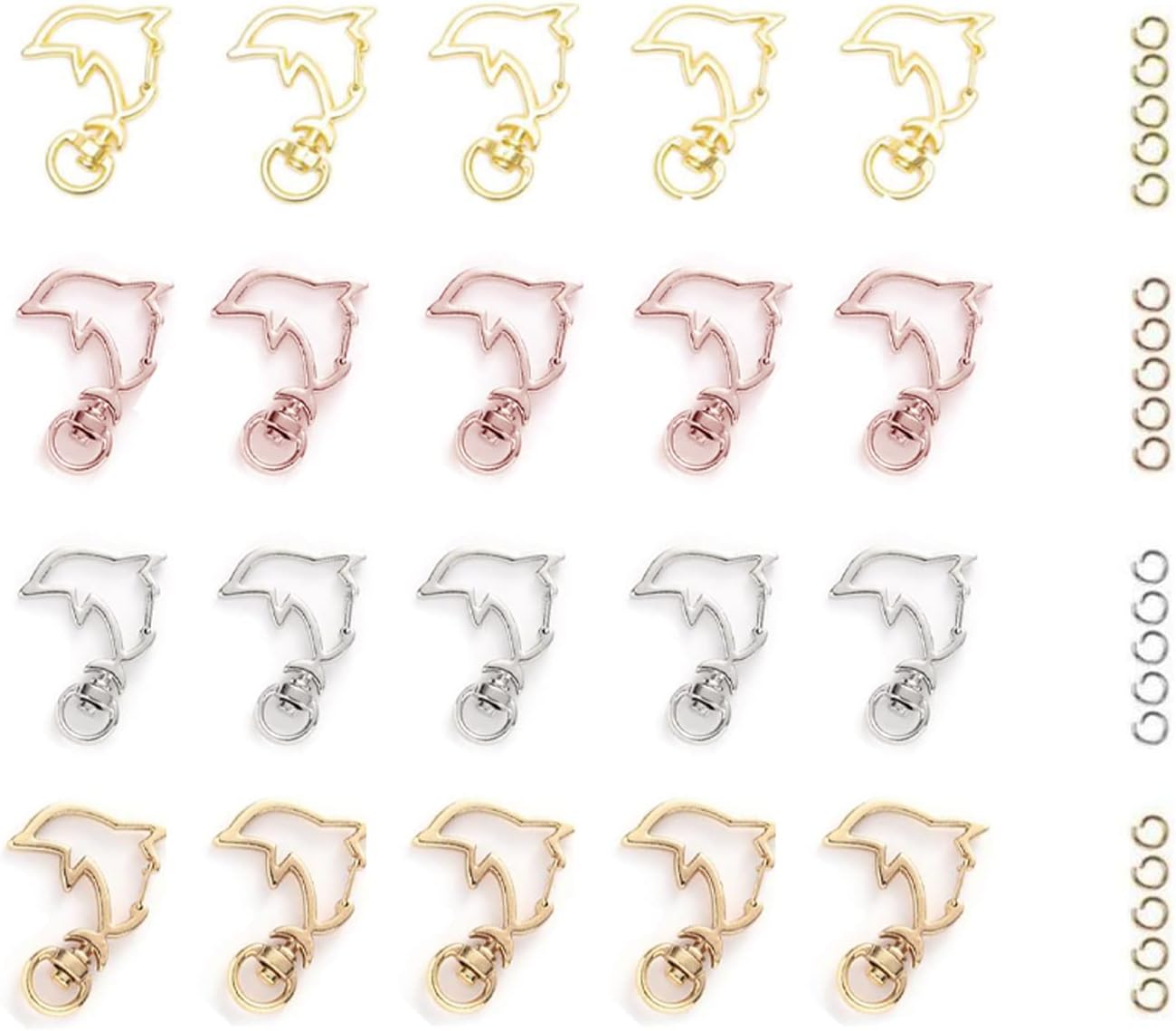 YFFSFDC Key Chain Hardware 20 Pcs with Swivel Can Seychelles Ubuy