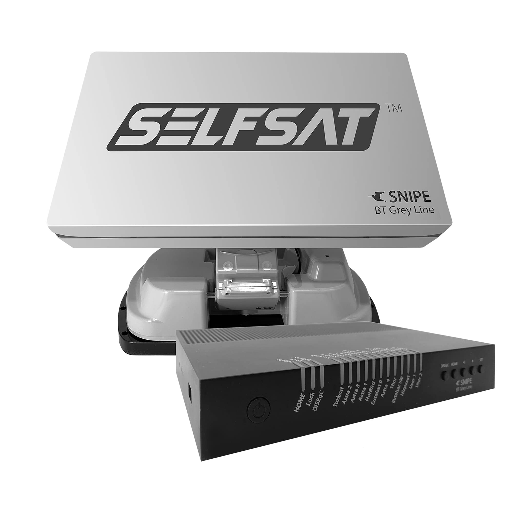[Test : Excellent*] Selfsat Snipe BT Grey Line Twin – Antenne de Camping Automatique avec Commande iOS/Android