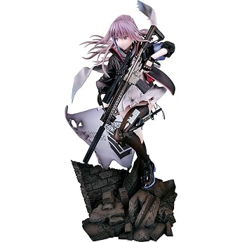 Fat Company Girls' Frontline ST AR-15 1/7 Scale ABS &amp; PVC Pre-painted Complete Figure