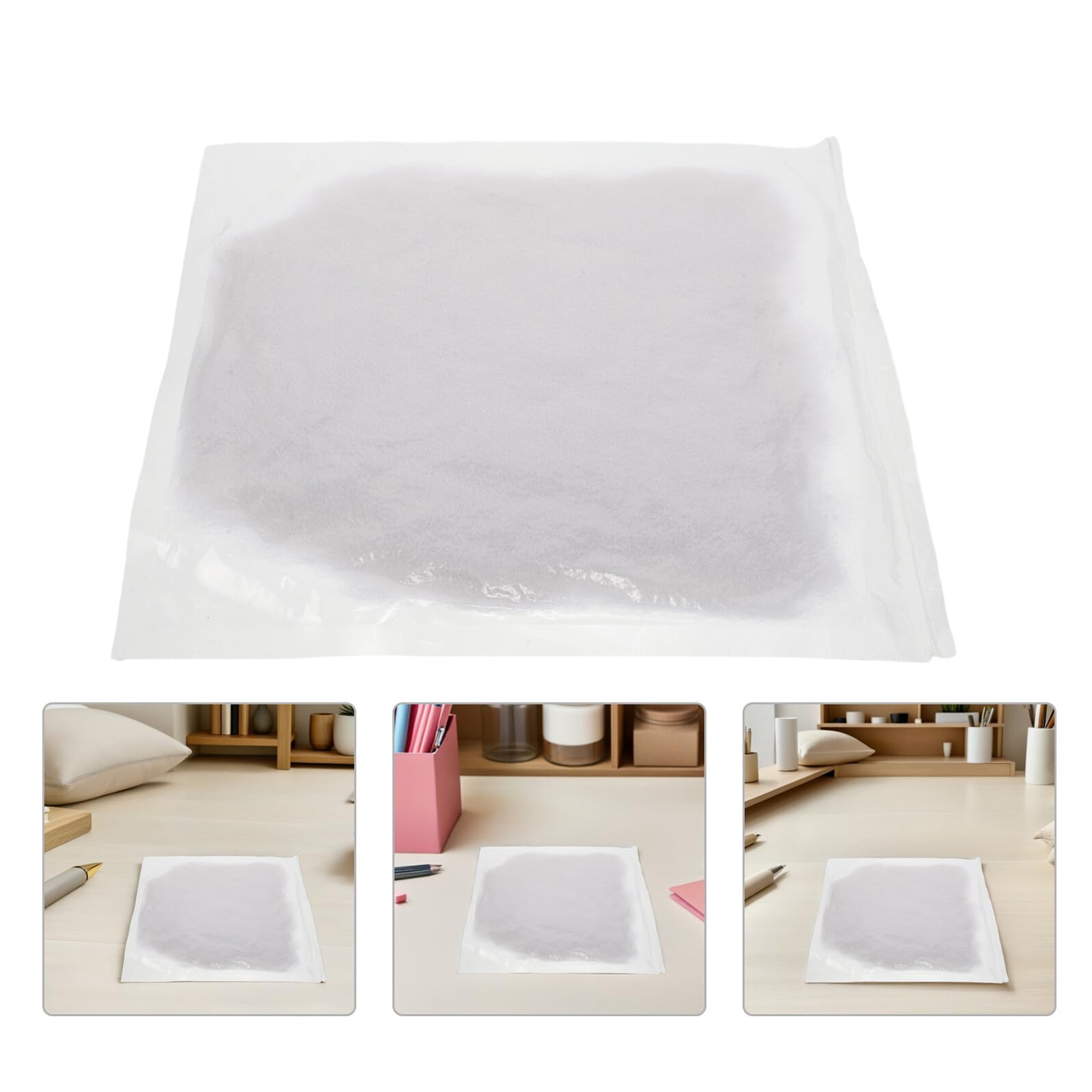 Mipcase 600g Relleno Algodón de Alta Resiliencia para Peluches Almohadas y Cojines para Manualidades y Juguetes Color Natural