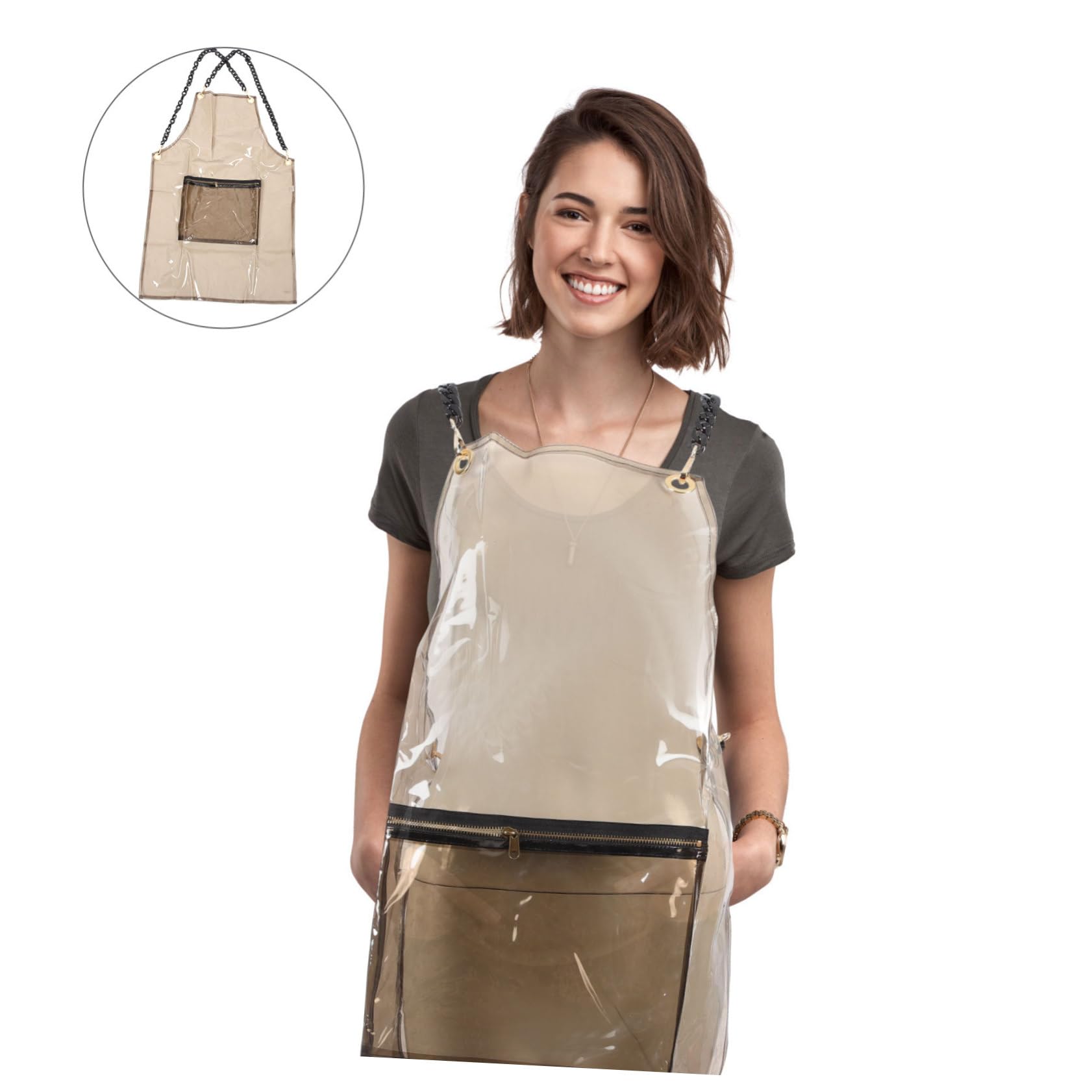 Baluue Tpu Schürze für Künstler und Friseure Schützt Kleidung Leicht und Bequem für Malen und Arbeitsplatz