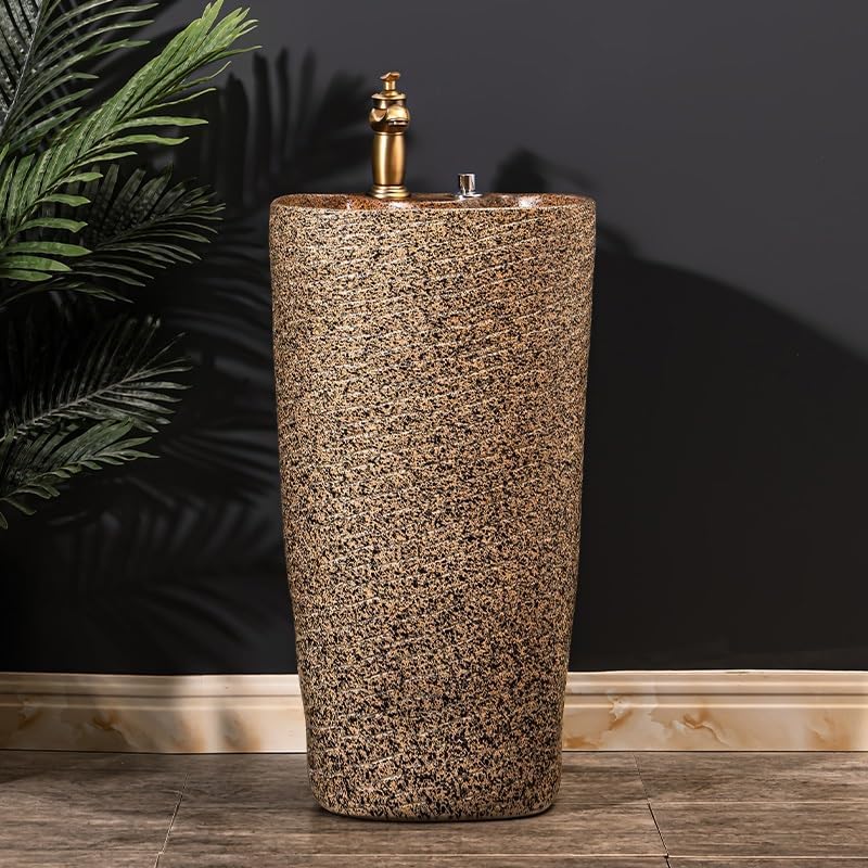 Bathroom Countertop Vessel Sink Floor-standing Sink, Wash Basin, Pedestal, Household Bathroom Pedestal Sink Vanity