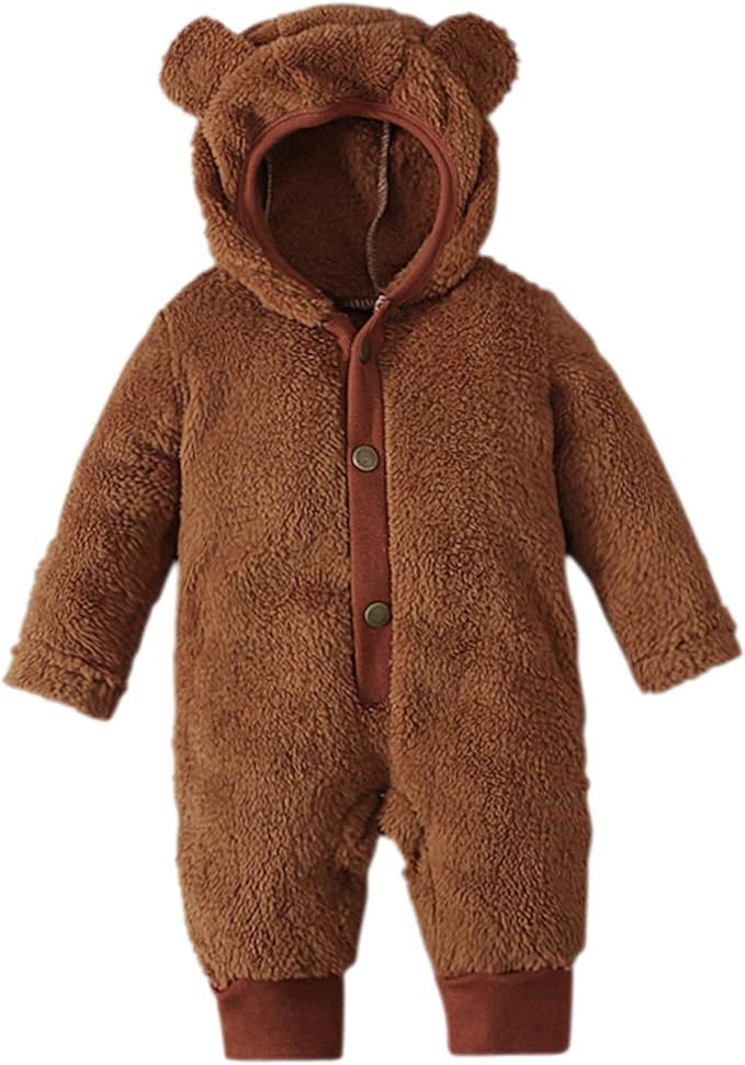 Newborn Baby Hooded Romper