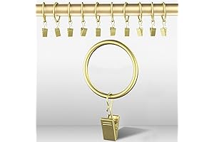 Gold Curtain Hooks for Sophisticated Décor