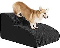 Vista 1 de PINVNBY Dog Stairs to Bed, High Density Foam Dog Steps,Pet Stairs for Small Dog,Pet Steps Suitable High Bed Chair and Sofa,Dog Ramp for Small Short