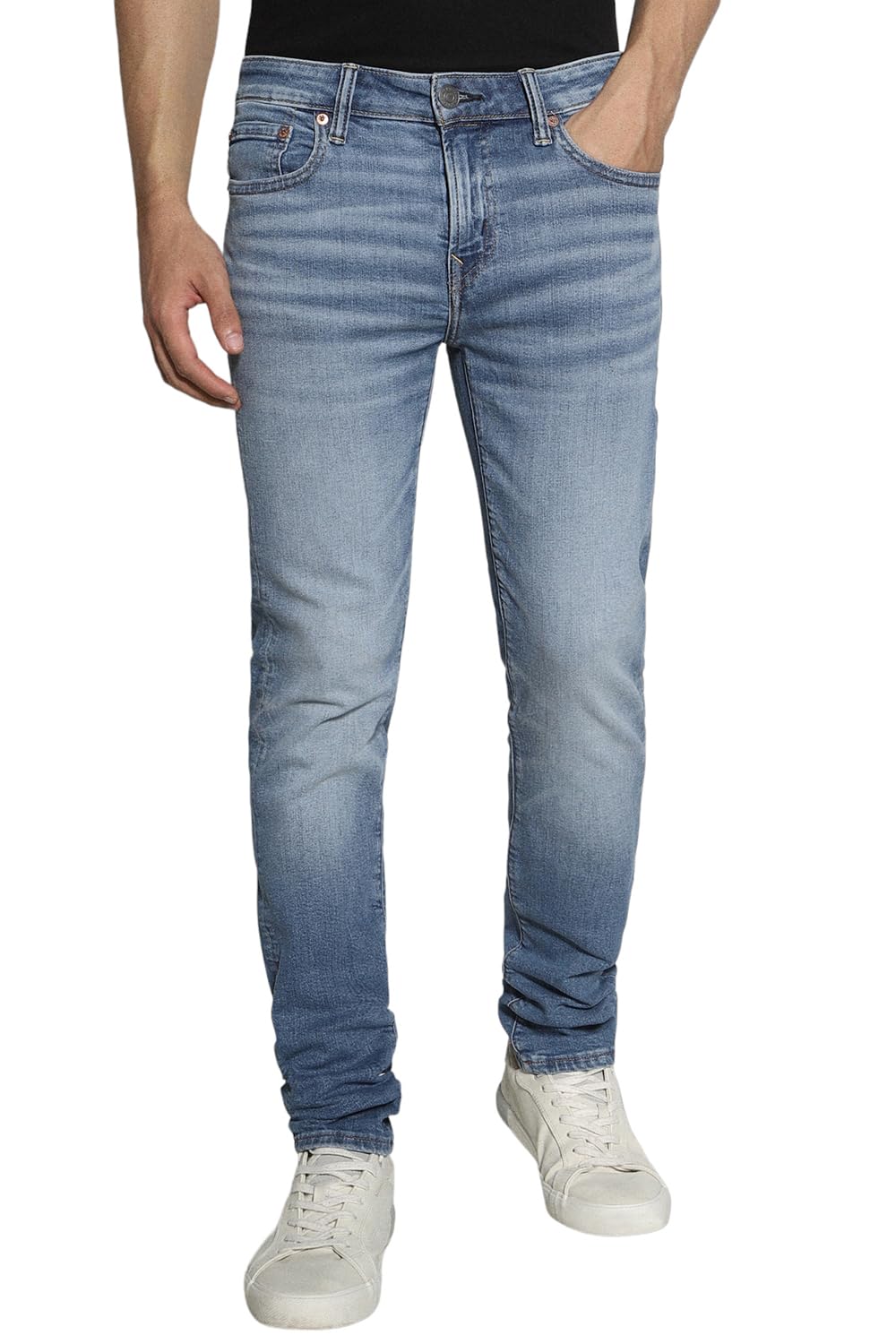 american eagle Men Blue Airflex+ Skinny Jean-picture-13