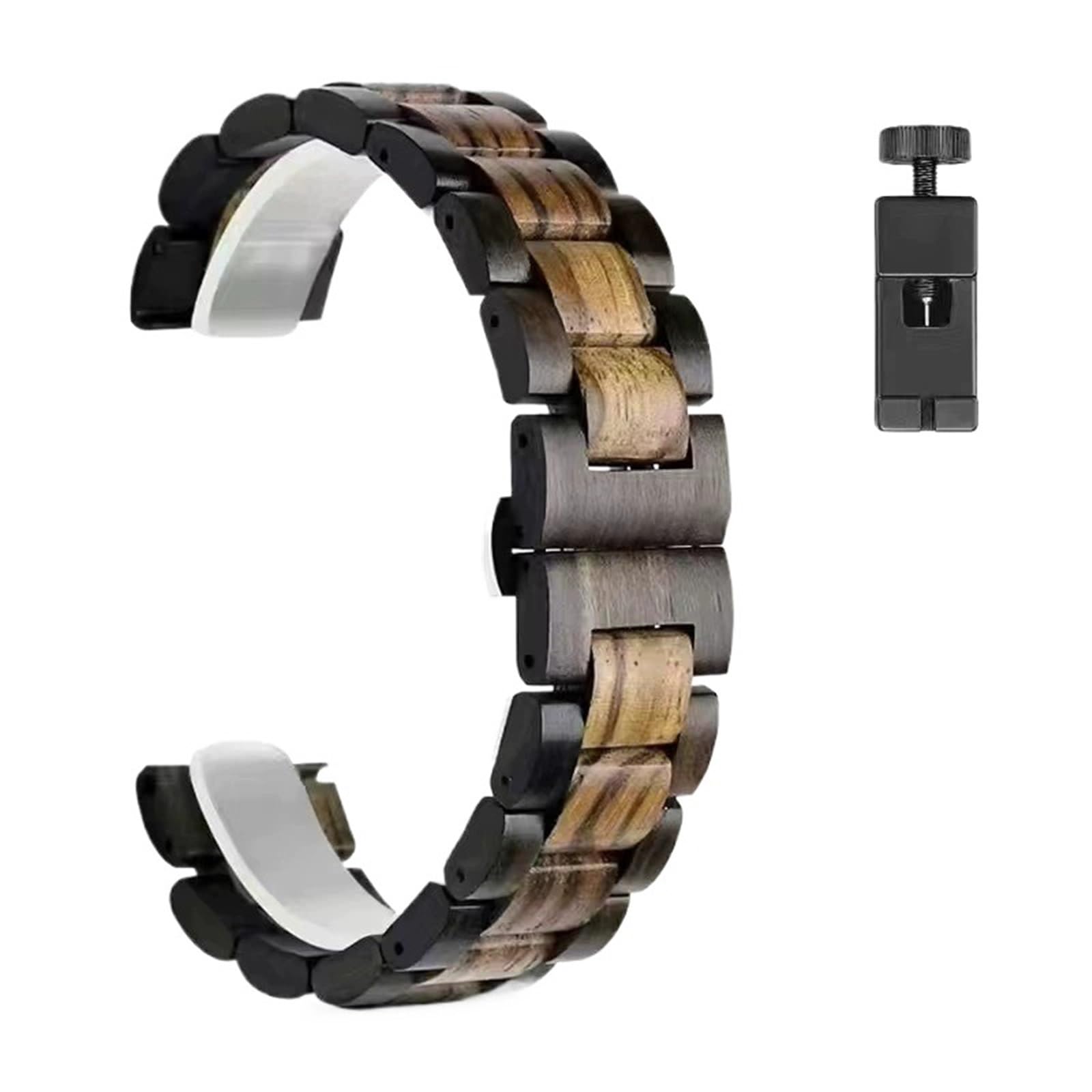 Cinturino di ricambio classico in legno a sgancio rapido da 20 mm 22 mm, cinturino da lavoro retrò e confortevole