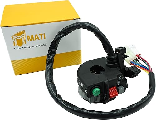 Miniatura 3 de M MATI Interruptor de anulación de faros delanteros de arranque izquierdo para Yamaha Big Bear 400 YFM400 Grizzly 350 YFM350 400 YFM400 450 YFM450