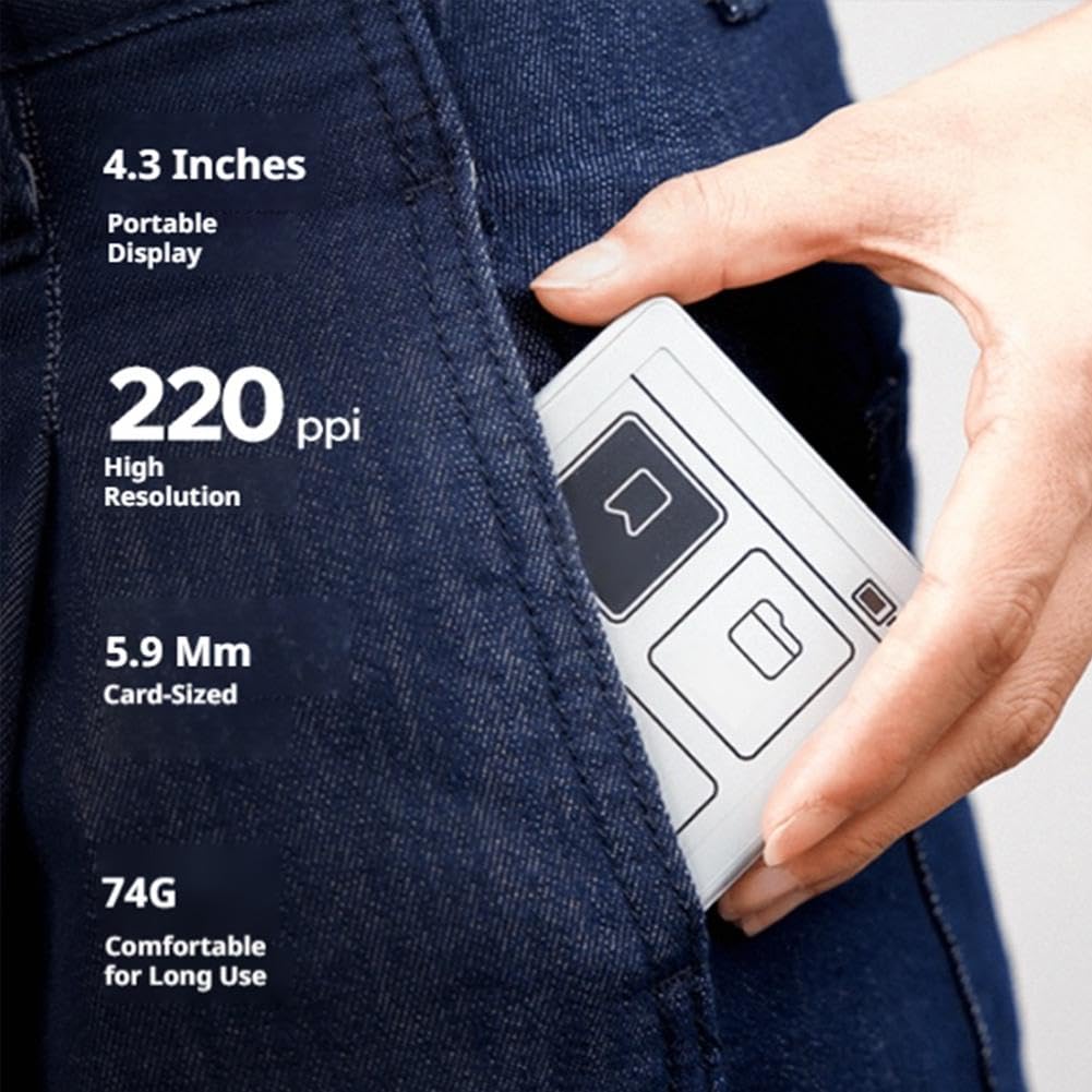 Mini E-reader Da 4.3" E-Ink – 77g, 16GB, Retro Magnetico Per Telefono, Supporta EPUB/PDF/MOBI - 6