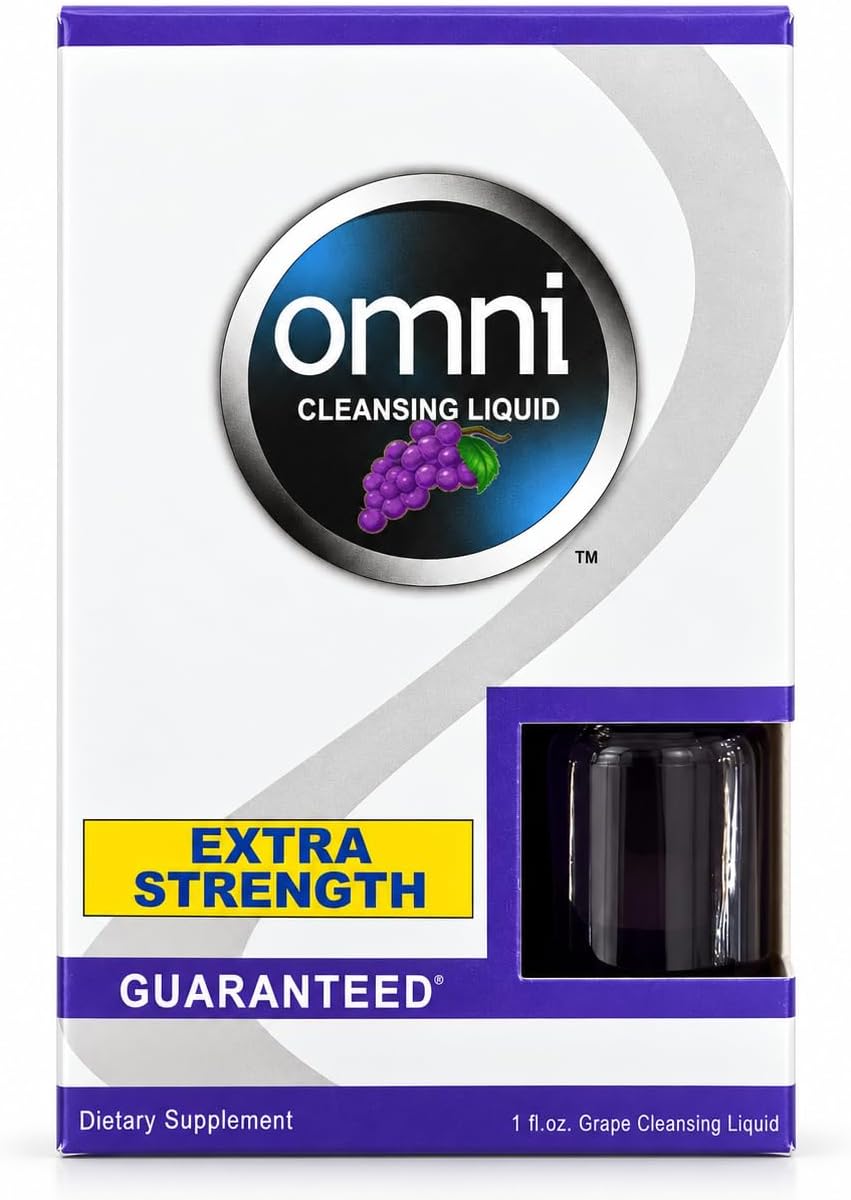 Wellgenix Omni Herbal Cleanse Detox Drink - 1oz Grape Flavor - Detox Cleanse - Quick One Hour Detox Drink - Flush Your System of Toxins for a Full Body Detox Cleanse
