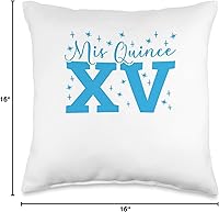 Vista 4 de 15 Birthday Quinceanera Gifts Sweet 15 Mexican Birthday Party Quinceanera Mis Quince Años - Almohada de 16 x 16 pulgadas, multicolor
