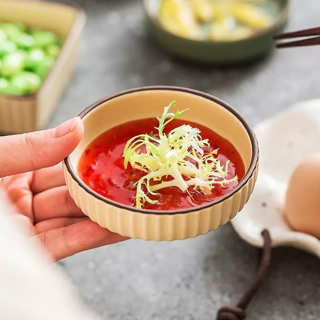 Saladiers pour la Cuisine Soucoupe à Trempette en céramique Petit Plat Assaisonnement Froid