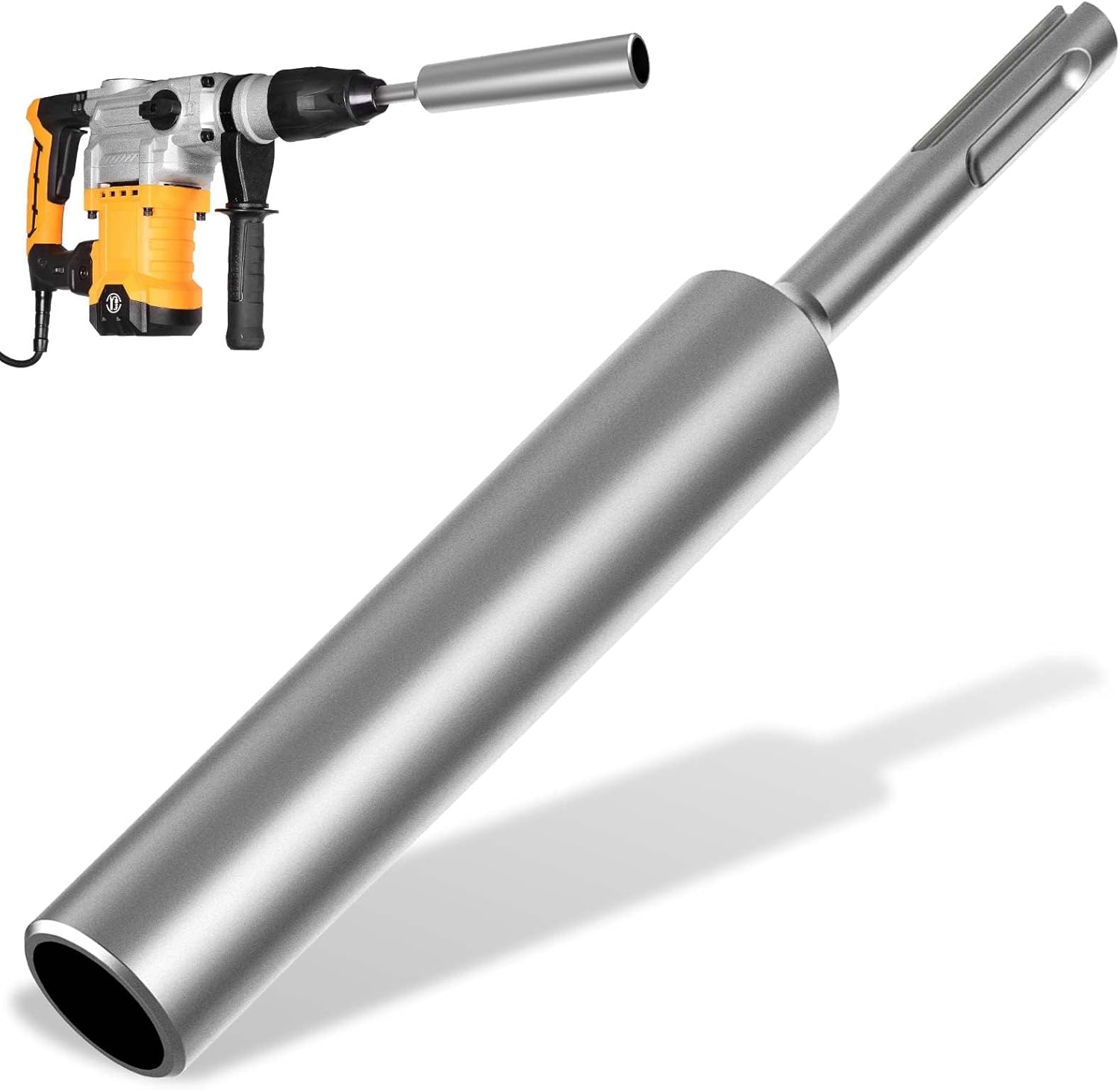 Ground Rod Driver for 5/8" & 3/4" Ground Rods for Hammer Drills,Fits Hilti/DeWalt/Bosch/Hitachi/Makita/Milwaukee SDS Plus Hammer Drills (SDS Plus)