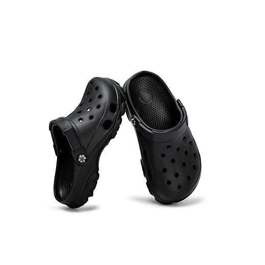 Kids Clogs for Boys Girls| Lightweight Slip On Garden Shoes with Heel Strap| Breathable Water Sandals for Summer Beach Pool Playground