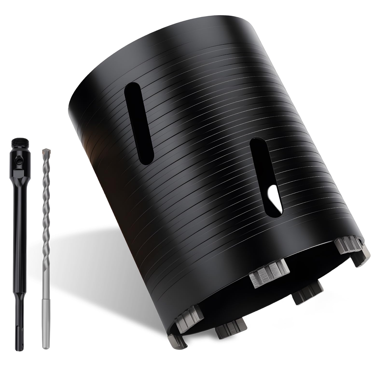 MOXPIFY 152mm x 170mm Long Diamond Core Drill Bit Set with 240mm SDS Plus Shank. To Be Used In Concrete Masonry Brick Block Stone Granite. โ image 1