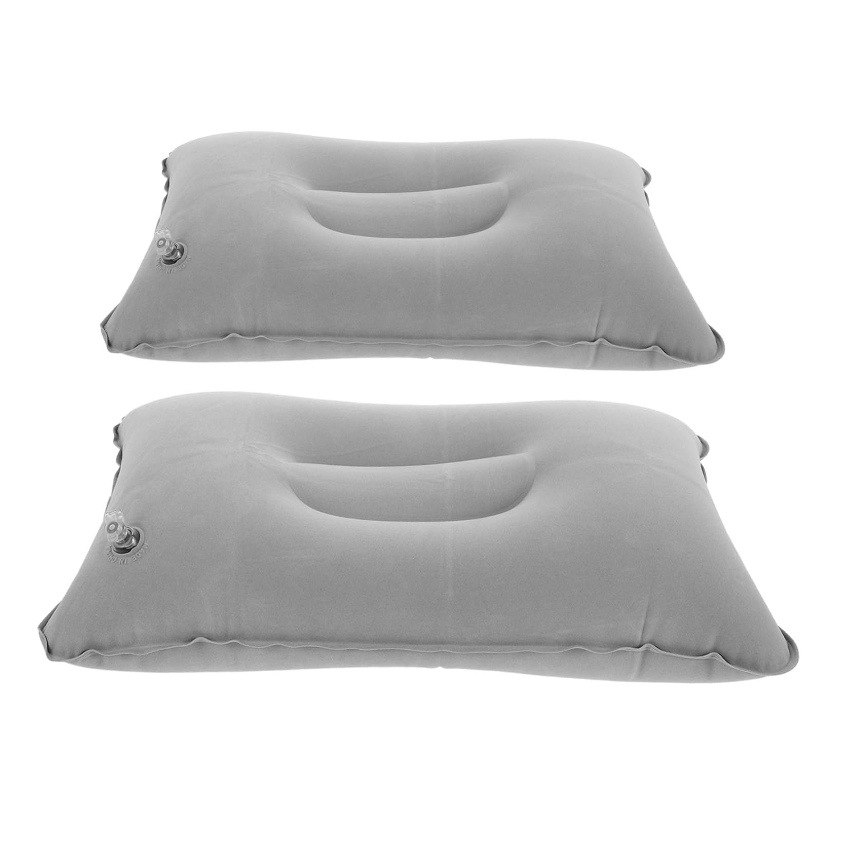 BESPORTBLE Camping Pillow Inflatable Memory Foam Pillow for Travel Soft Flocked Surface Ergonomic Compact Portable