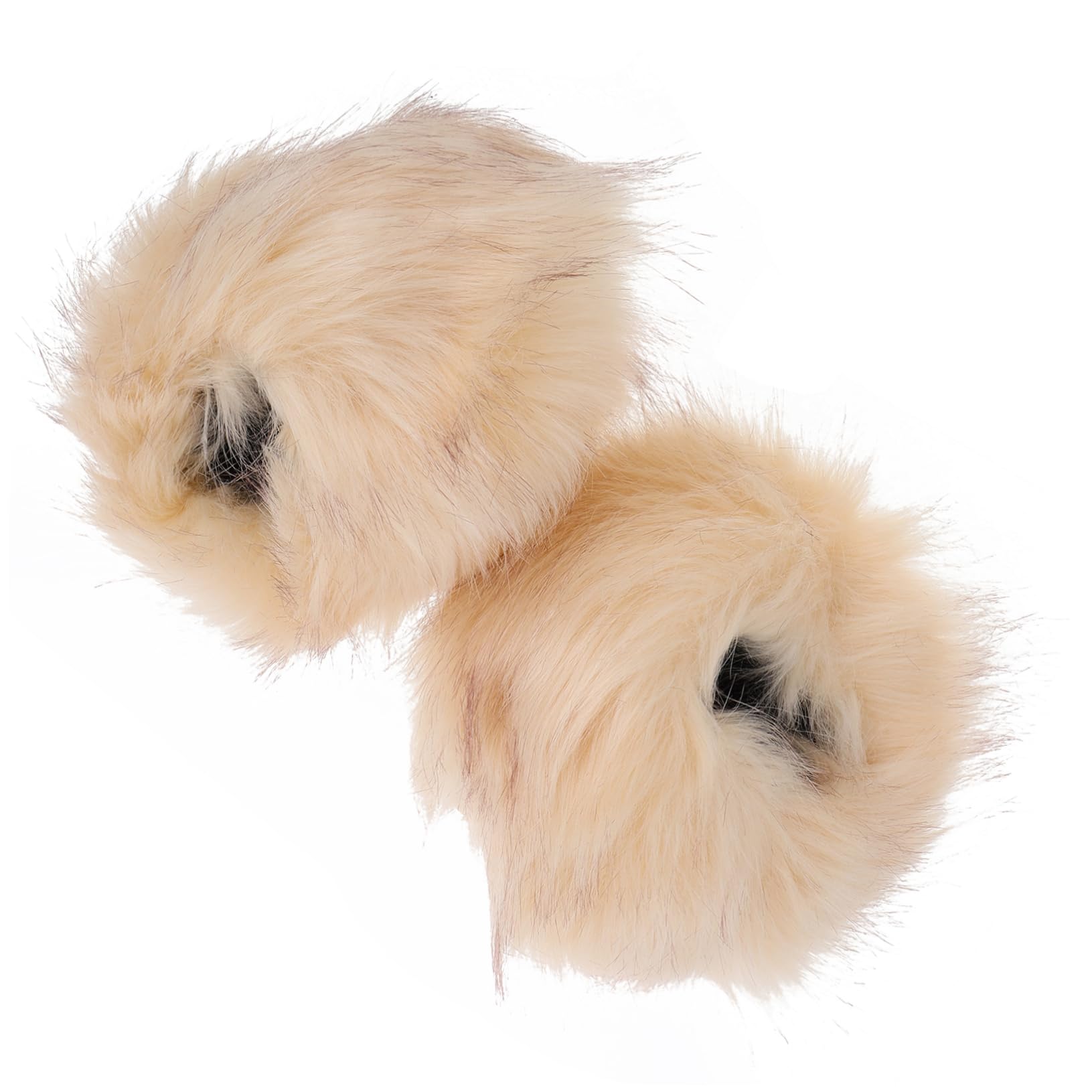 NOLITOY Faux Fur Wrist Cuffs Warm Arm Sleeves for Women Versatile Winter Fashion Accessory