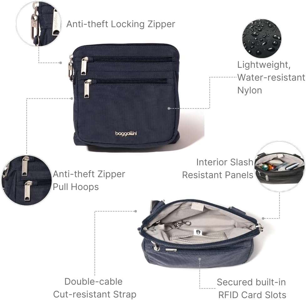 Baggallini womens Securtex Anti-theft Crossbody - Image 3