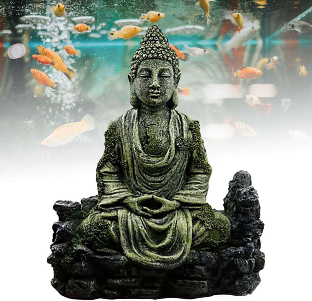 Fish Tank Buddha Statue Creative Beautiful Durable Decorative Delicate Aquarium Ornament