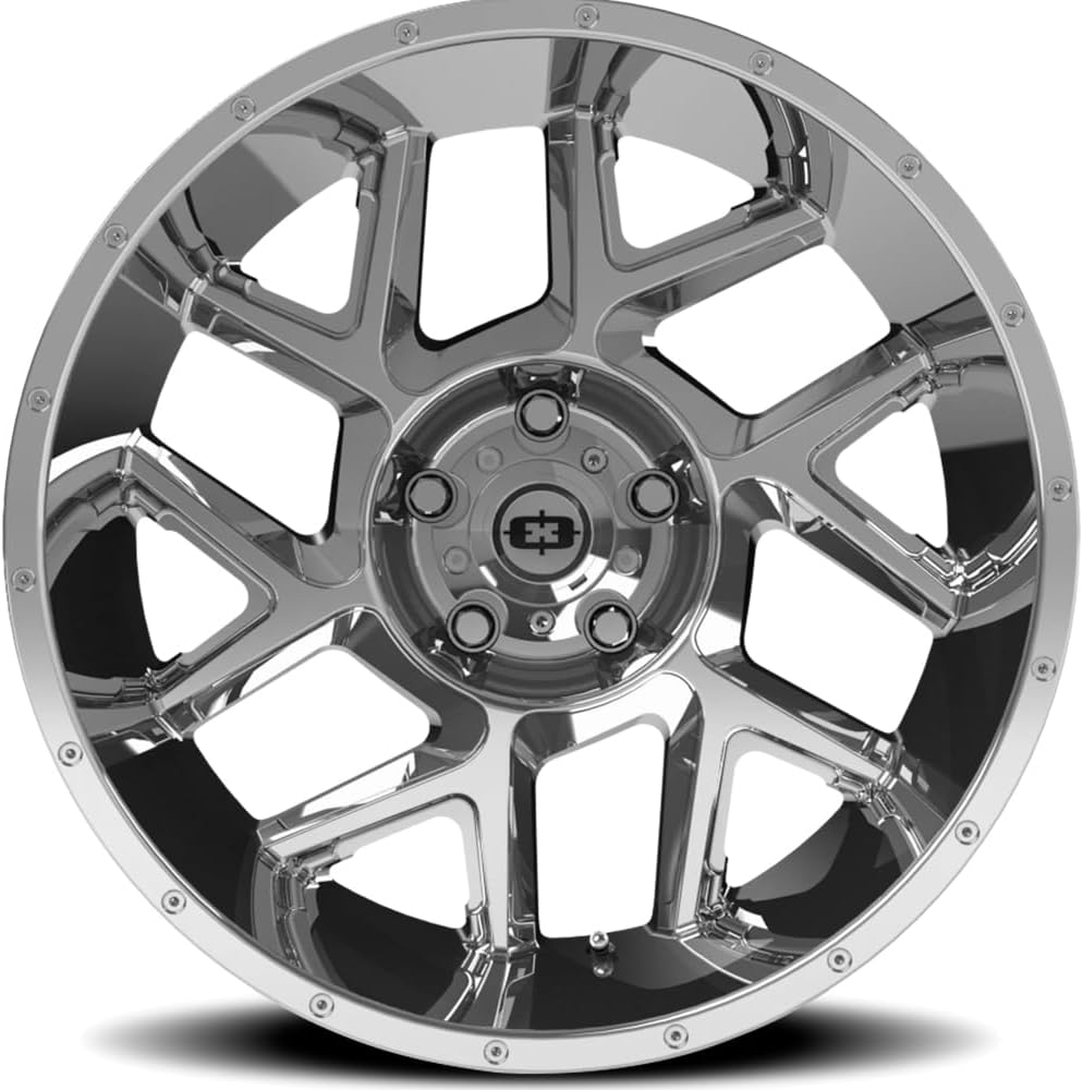 Vision 360 Sliver 20x12 5x5.5" -51mm Chrome Wheel Rim 20" Inch