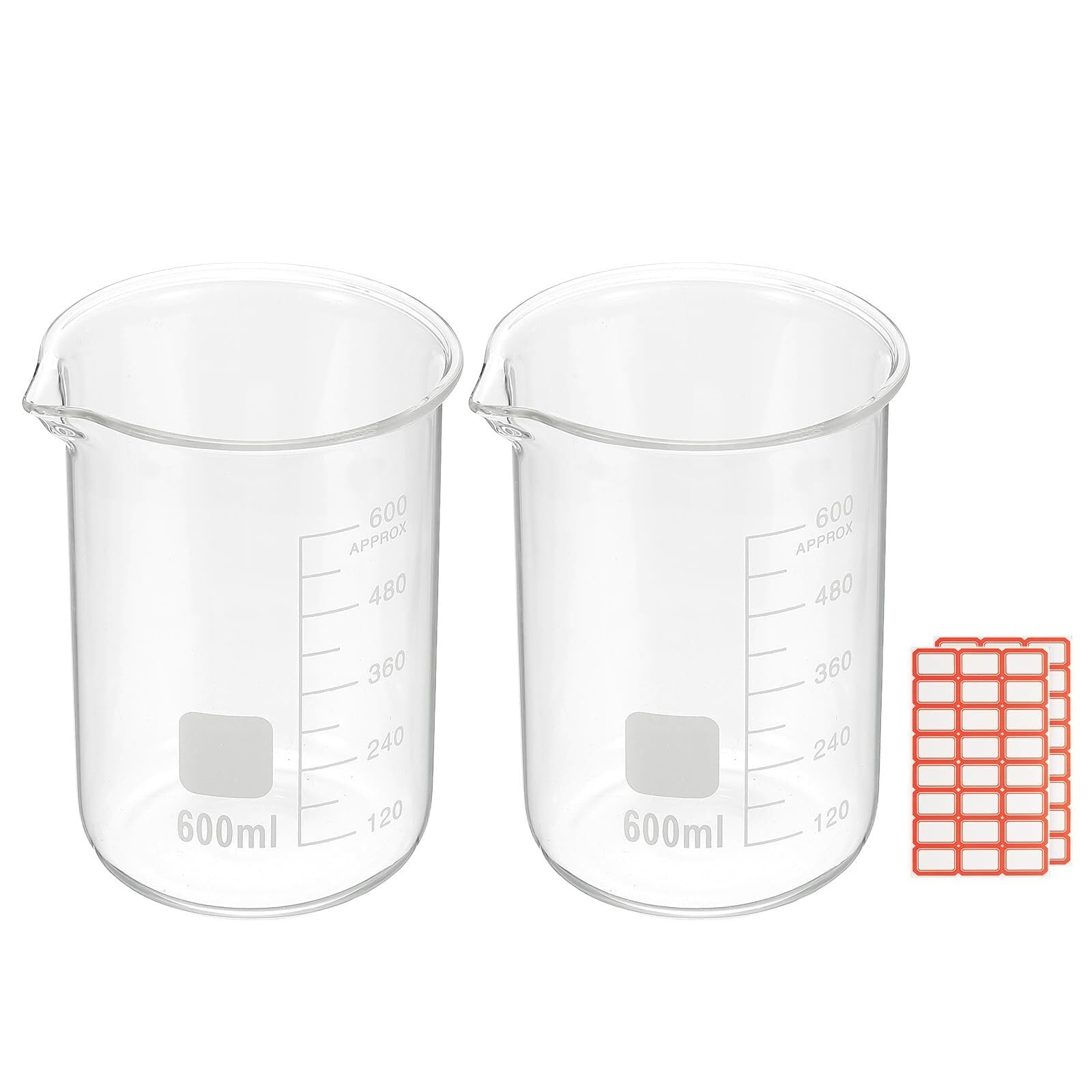 Bécher gradué 600 ml en verre pour vos recettes de cuisine et préparations maison