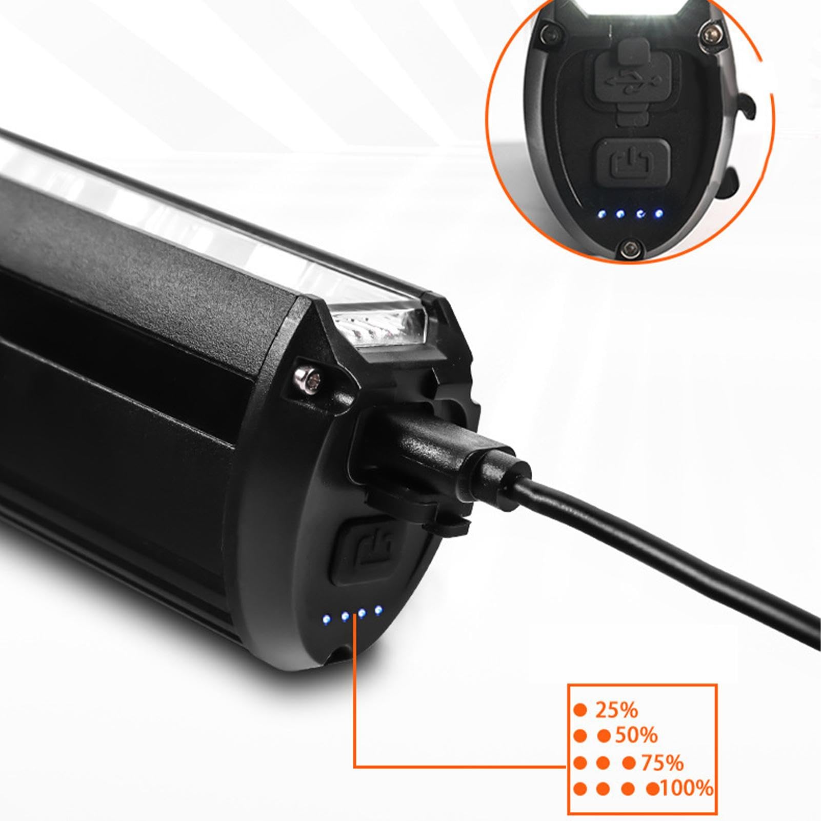 Scheinwerfer | Hohe Lumen Superhelles Frontlicht - 1850 Lumen Leistungsstarker Scheinwerfer IPX5 Wasserdichtes Licht für Radfahren, Road Mountain