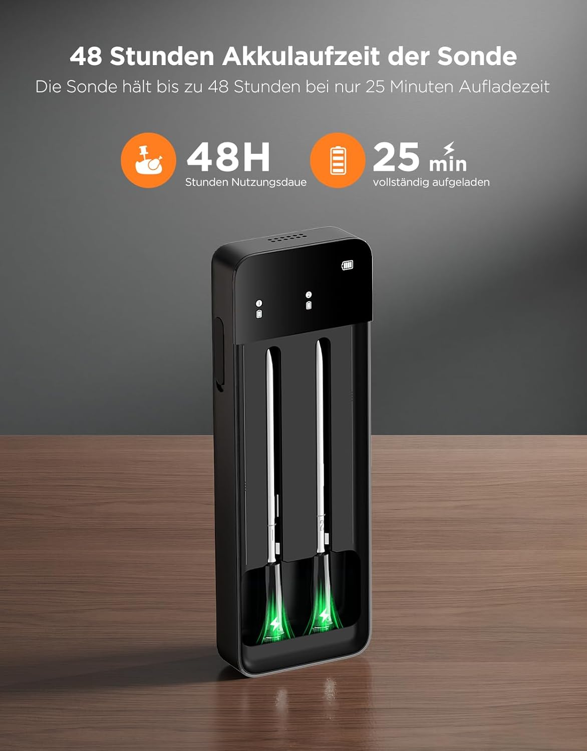 GoveeLife Bluetooth Wireless Meat Thermometer with 2 Probes, Standalone Digital Base, WiFi Unlimited Range, ±1.8℉ Accuracy, IP68 Waterproof Real Time Monitoring, for Kitchen, BBQ, Grill, Oven, Smoker