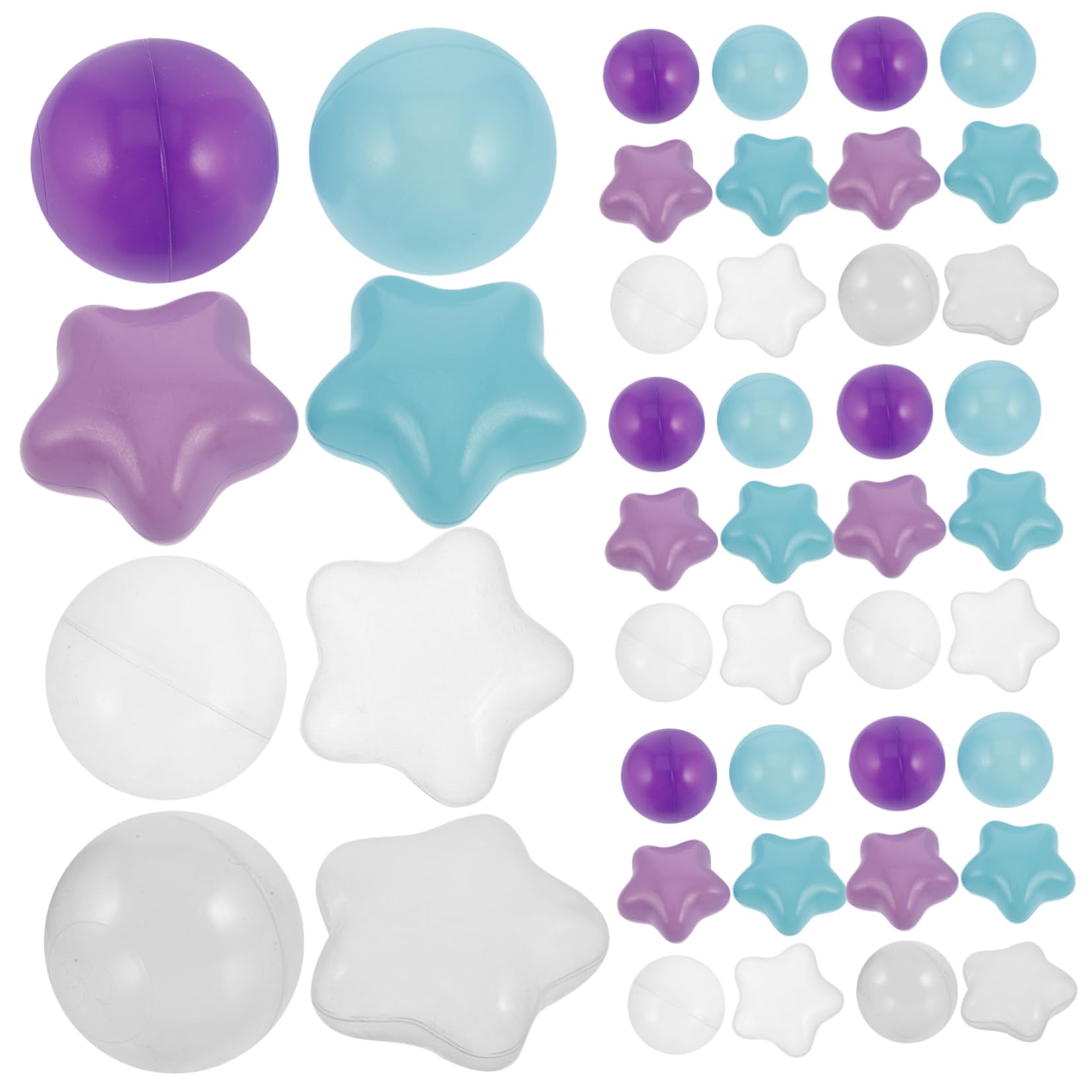 100 Bolas Plásticas con Forma de Piscina, para Bebés y Niños, Adecuado para Fiestas y Espectáculos