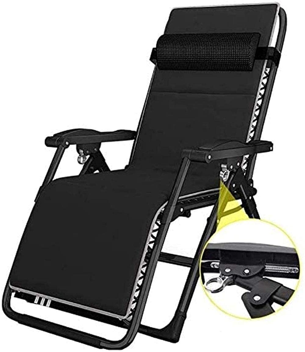 sdneNest Tumbonas plegables y cómodas, reclinables, de gravedad cero con reposacabezas, para exteriores, camping, viajes, playa, jardín, pesca, tumbonas.