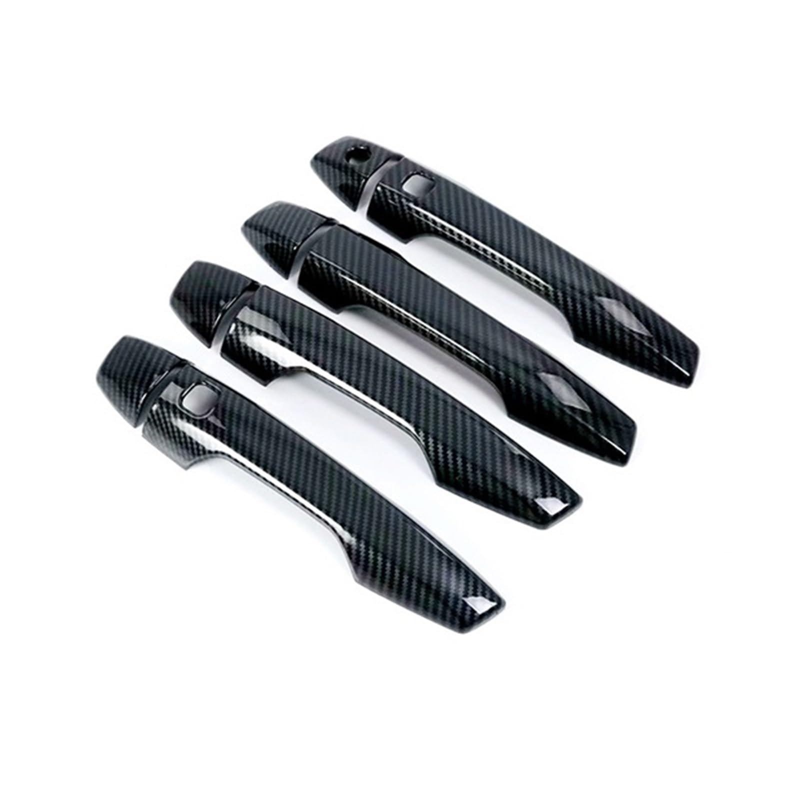 Drezzo Car Exterior Door Handle Car Outer Door Handle Cover Trim for Mitsubishi for Eclipse for Cross 2018-2022(4Handle 2 Buttons)