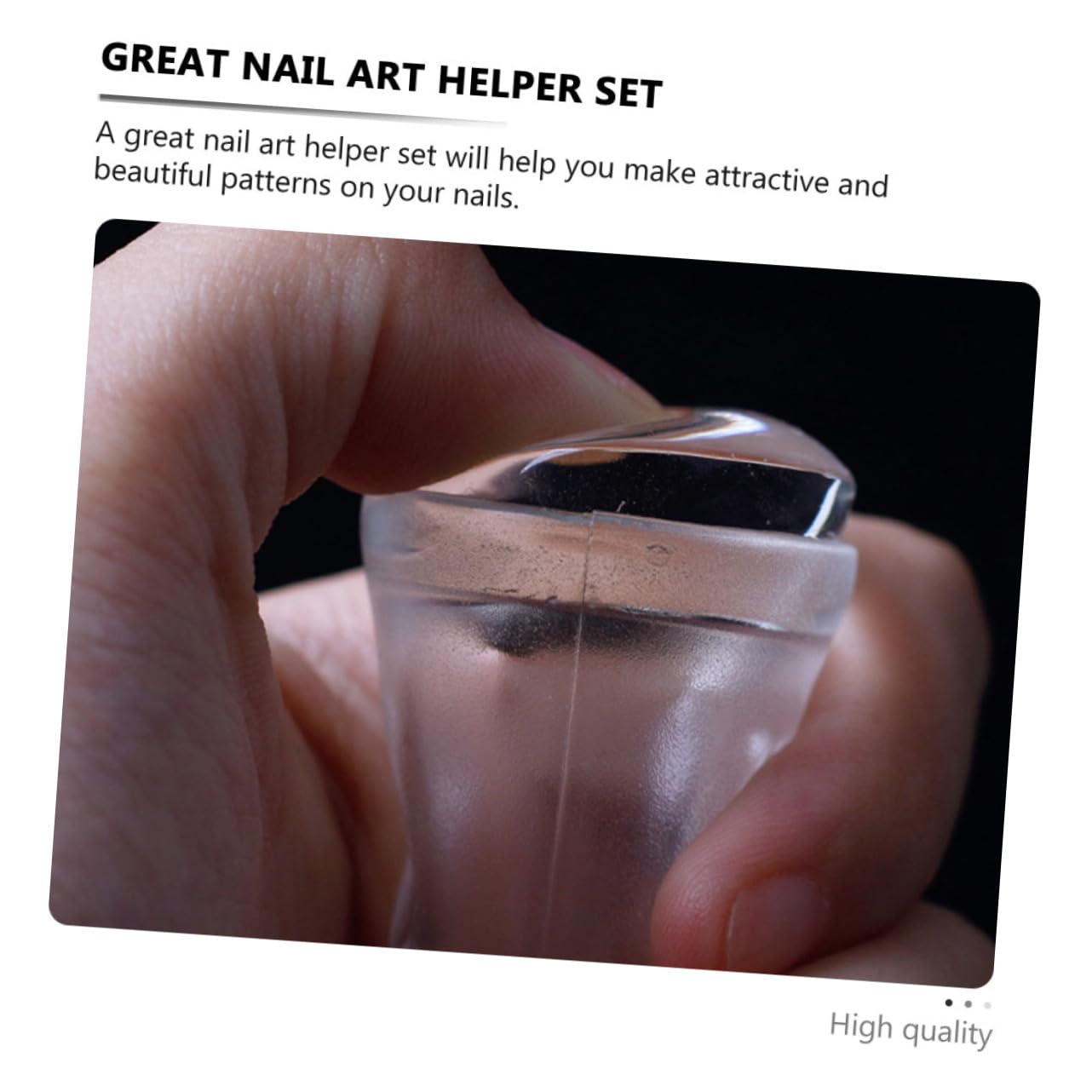 minkissy 10pezzi Timbri Per Unghie Strumenti Per Nail Art Regolabili Per Manicure Fai Te Compatti e Facili Da Usare Per Casa e Salone Di Bellezza