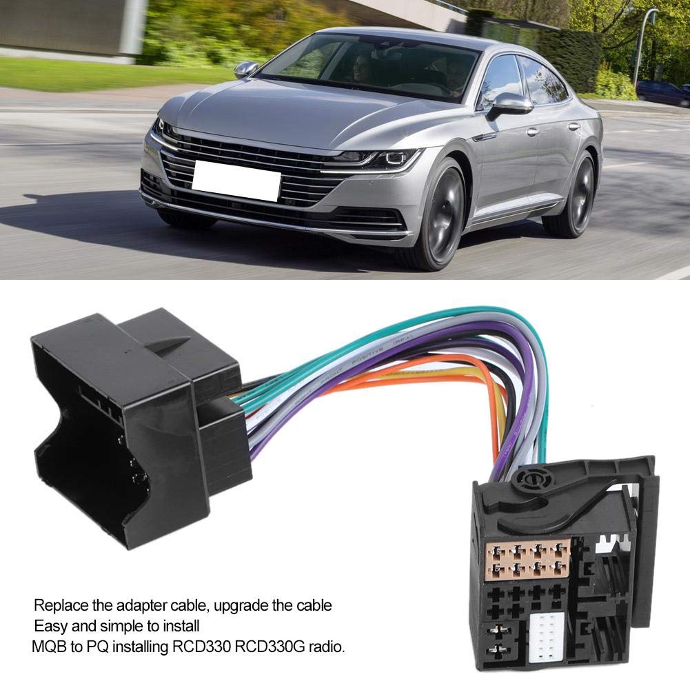 Linia przesyłowa Yctze PQ do MQB, wiązka przewodów adaptera radiowego RCD330 RCD330G PQ do MQB