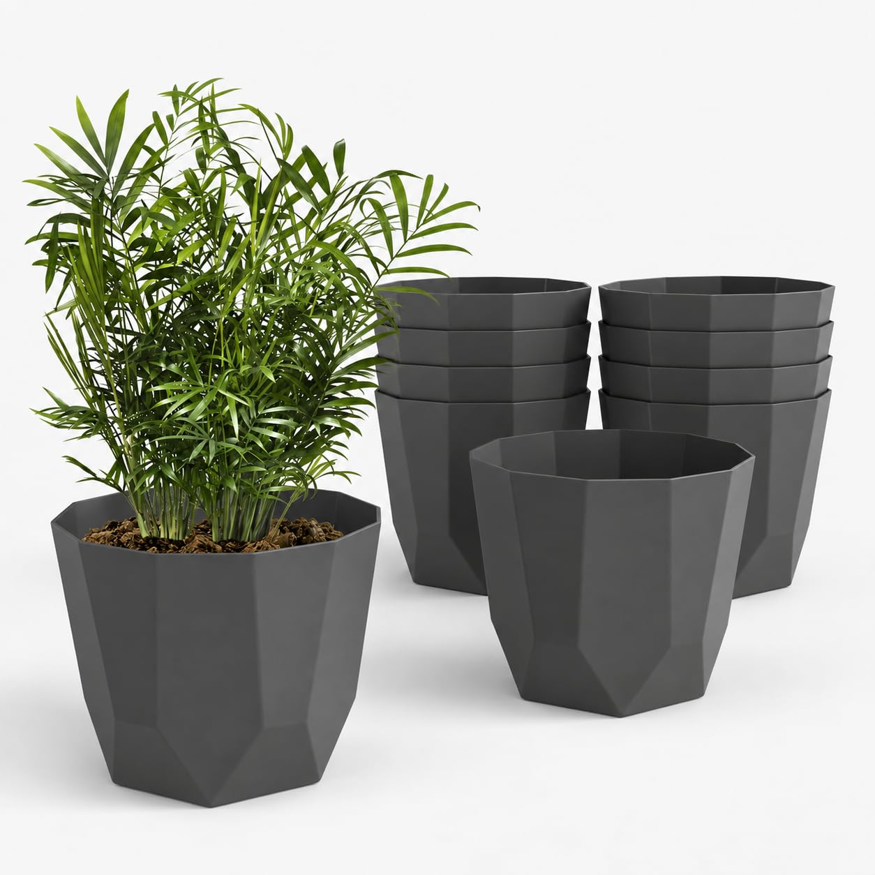 YUCCABE ITALIA SHERA Hexa Planters - Marble White -32 YUCCABE ITALIA SHERA Hexa Planters - Marble White -32