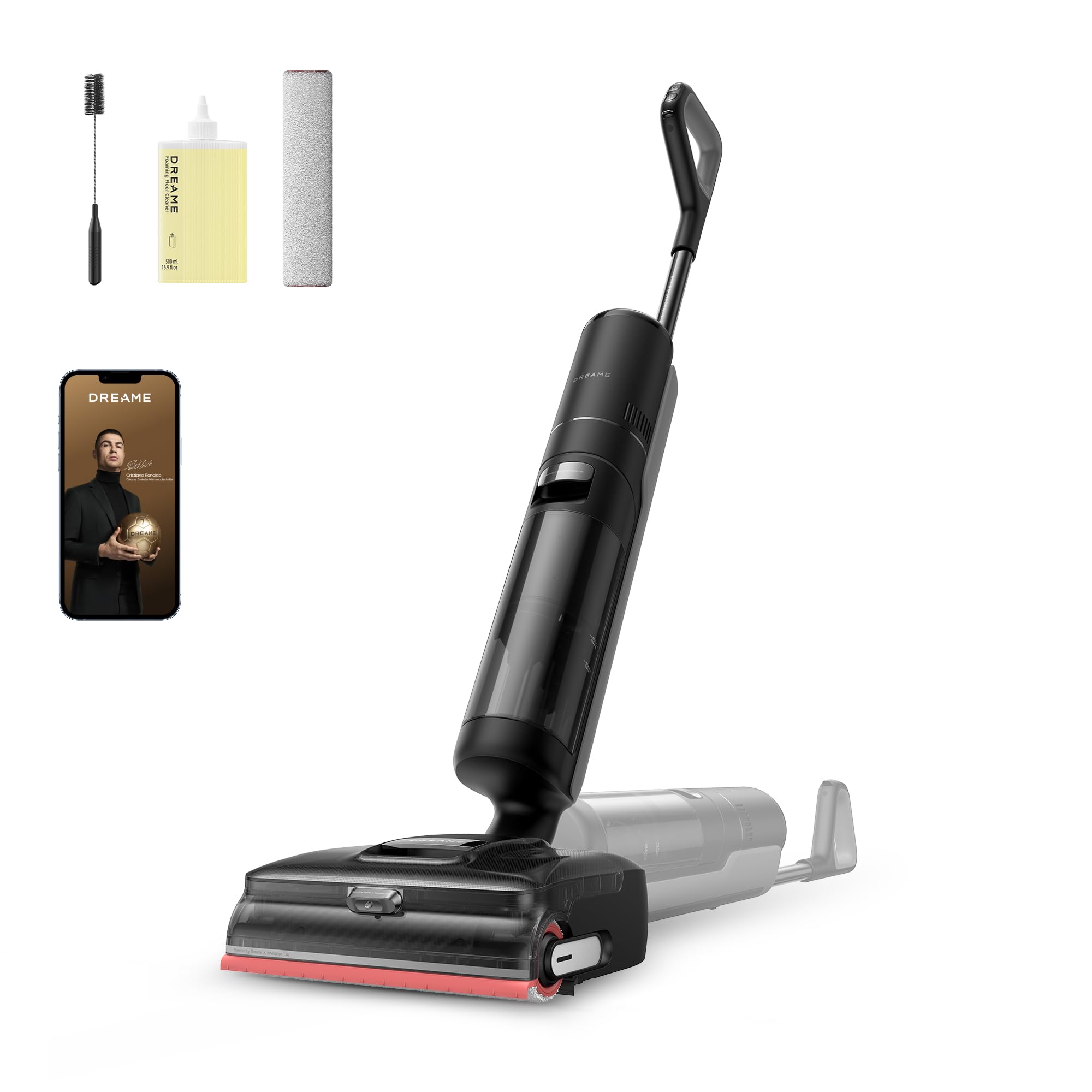 dreame H15 Pro FoamWash Nass- und Trockensauger, gezieltes FoamWash, intell. Dosierung, KI-Roboterarm 2.0, TangleCut 2.0, intell. Bürstenreinigung bei 100 °C, intell. Trocknung