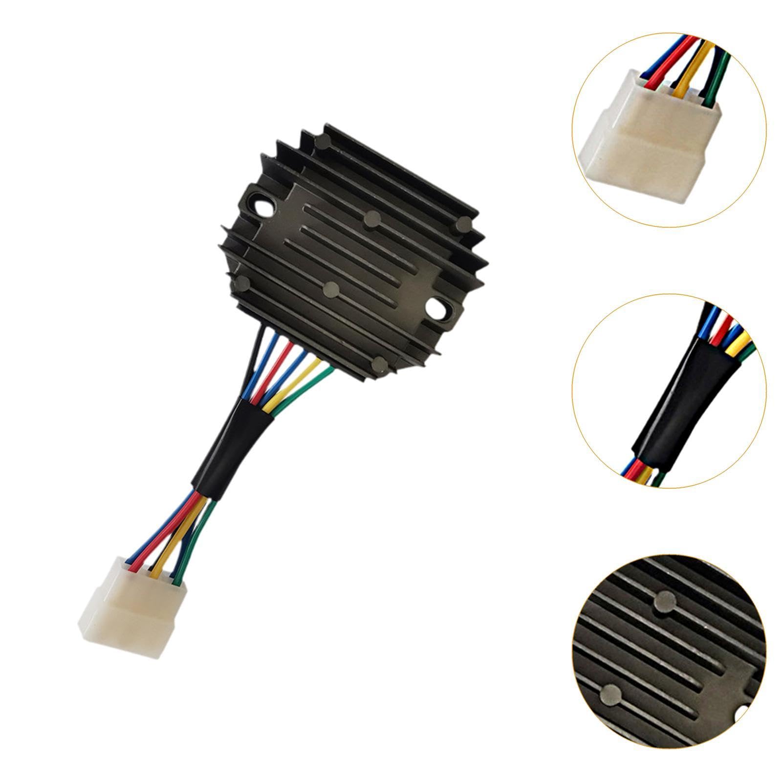 15351 64600 Spannungsregler Ersatzteil, Robuste, Schwarz