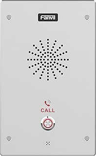 Fanvil I16S SIP Video Intercom; K10 anti-collision; IP65 Waterproof; Anti-tamper Alarm; HD Voice Speech; Built-in 3W Speaker; Audio Line Out Port; Support Built-in TF Card Slot; DC12V-24V/1A