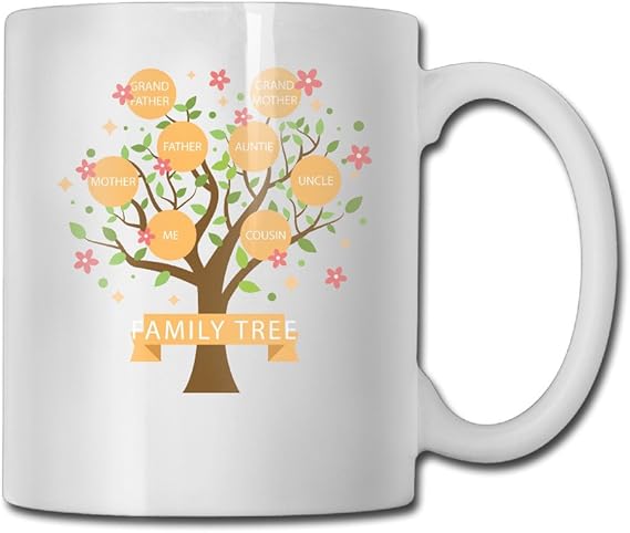 Amazon Co Jp ピンクの花を持つかわいい家族の木 おしゃれ マグカップ カップ コップ 耐熱 オリジナル イラスト オーブン陶器 セラミック マグカップ 誕生日プレゼント ホワイト ファッション