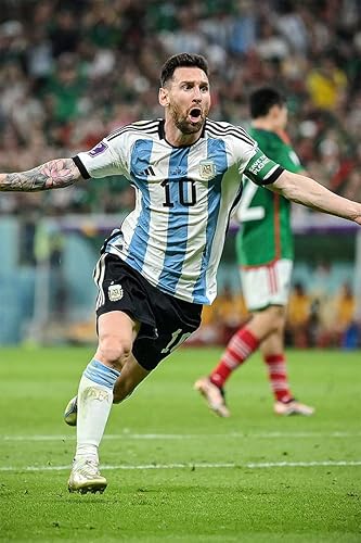 SICHYUAN Leo Goal Celebration Argentina Soccer Championship - Póster de pared (tamaño 20 x 30 pulgadas)