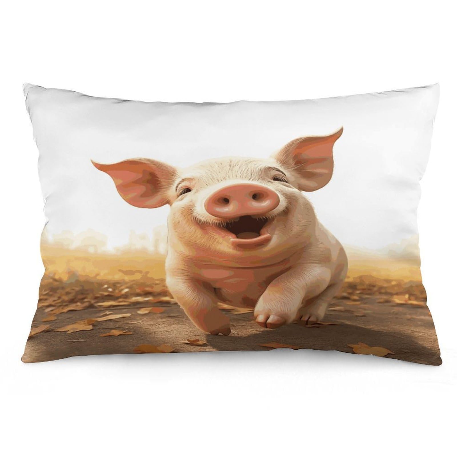 Wsoihfec Style Smiling (17) Throw Pillow Covers Decorative, Pillow Cases Soft Plush, Modern Farmhouse Boho Cushion Cover For Bed Couch Sofa Living Room Spring Decor12 X20
