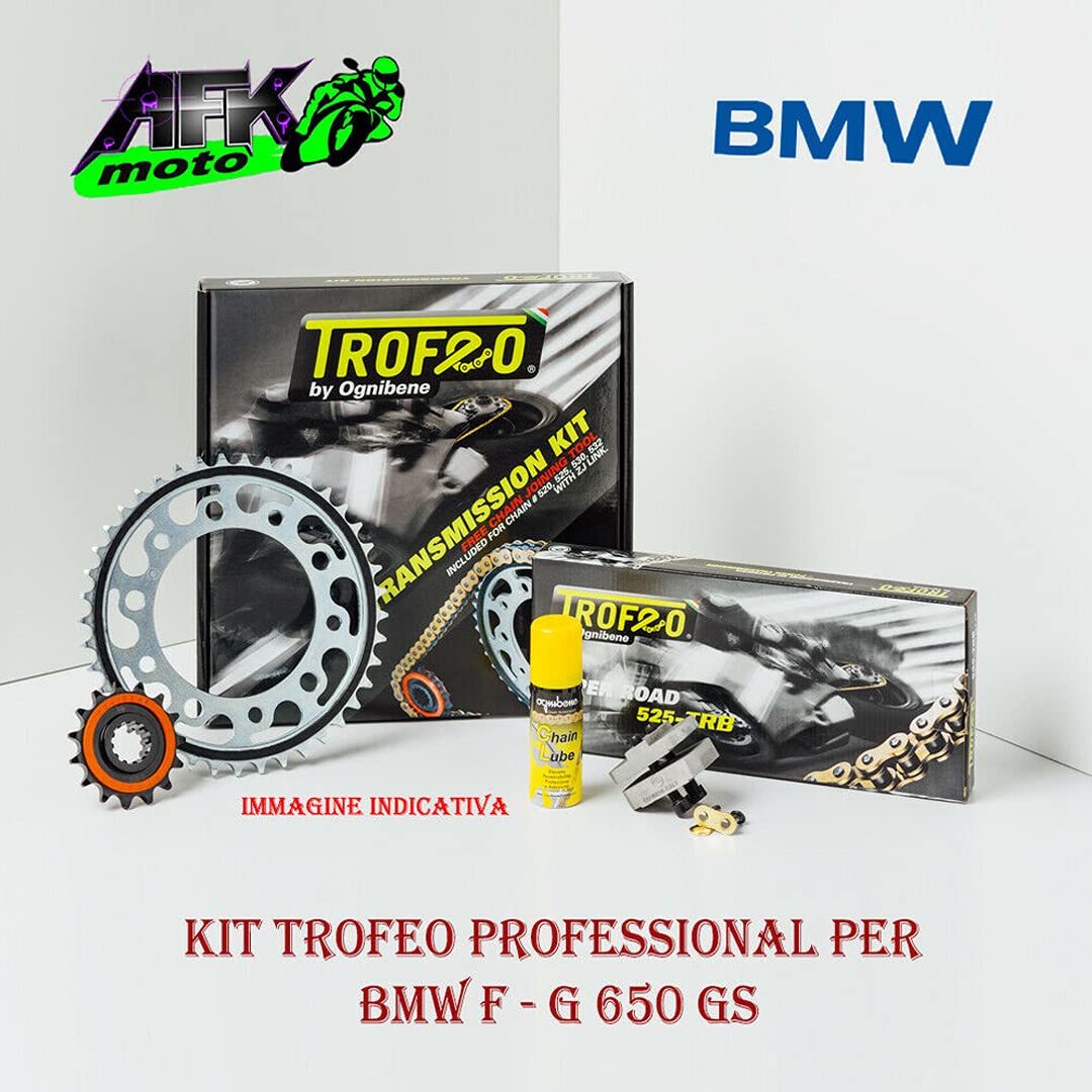 Kit Trasmissione Trofeo Pignone + Corona + Catena F 650 GS/Dakar 1999-2000-2001-2002-2003-2004-2005-2006-2007