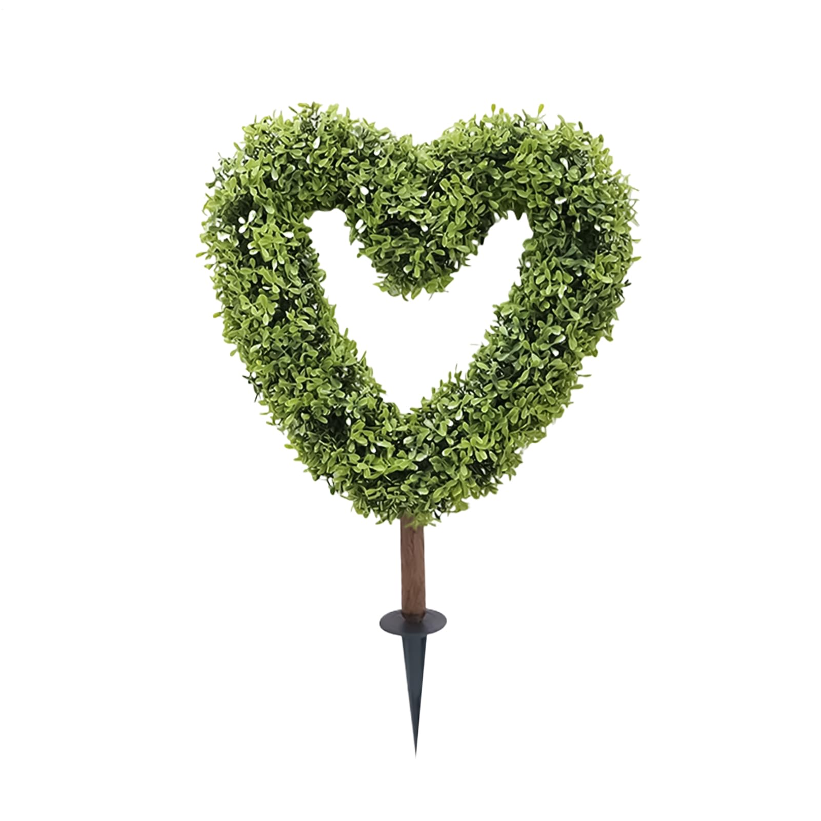 Panneaux de verdure artificielle en cœur pour décoration pelouse et jardin