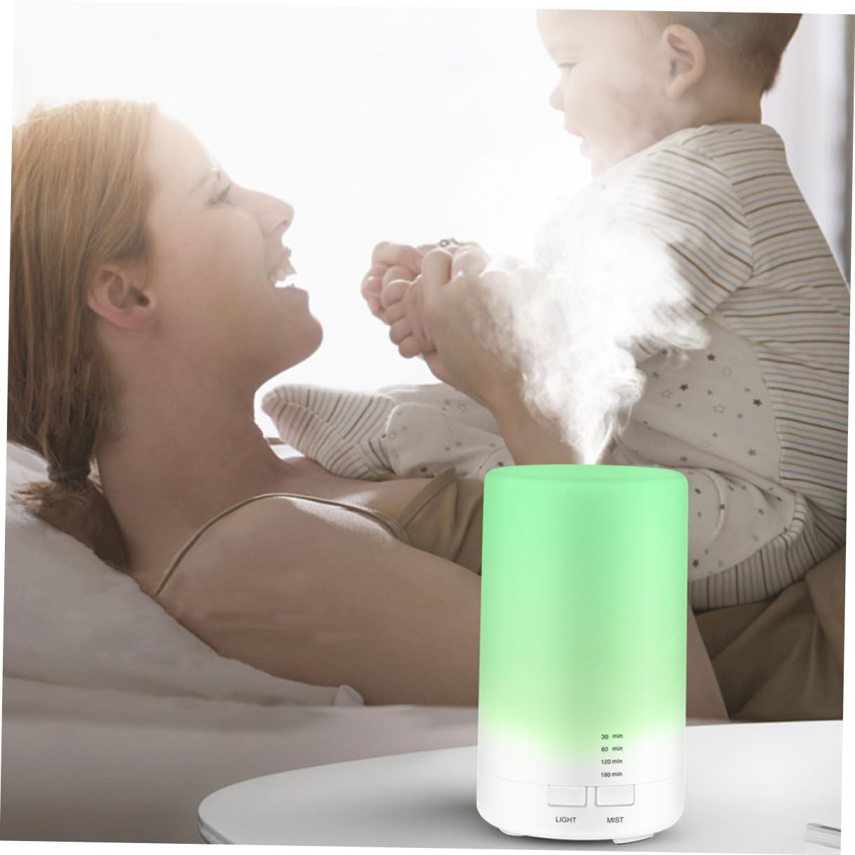 OUNONA Difusor de Aroma Hogar de 70ml Operación Silenciosa y Diseño Práctico en Material PP para Salas de Estar y Yoga
